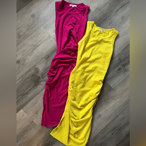 🌻 Antistar Raspberry & Citrus Ribbed Bodycon Dress Bundle 🌻 - Picture 3 of 10